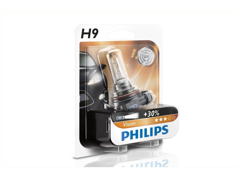 Ampoule H9 Vision 65 W [12 V] (1 pc.), 12 V PHILIPS, par ex. pour Skoda