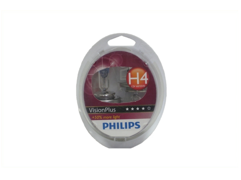 Ampoule H4 Vision Plus 60/55 W [12 V] (2 pcs.), 12 V PHILIPS