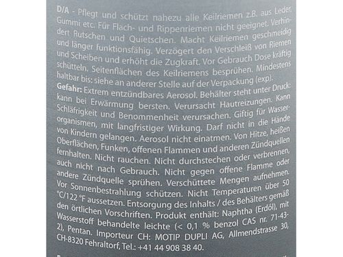 Produktbild für Keilriemenspray (400 ml)
