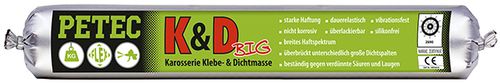 Produktbild für K&D Karosserie Klebe-&Dichtmassen weiß (600 ml)