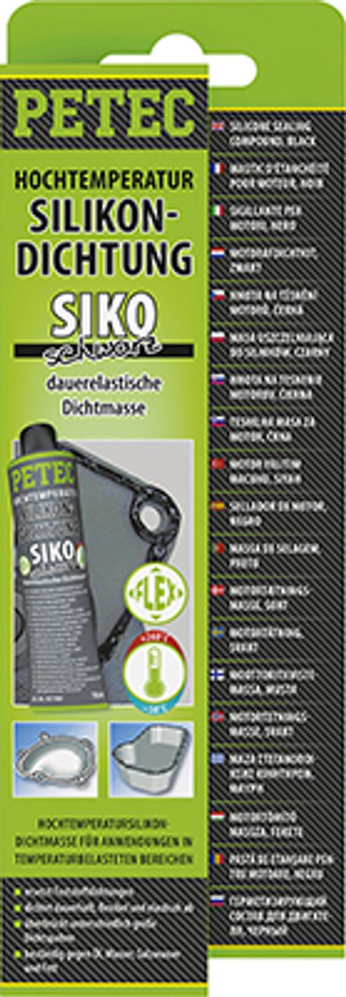 Produktbild für Hochtemperatur-Silikon schwarz (70 ml)