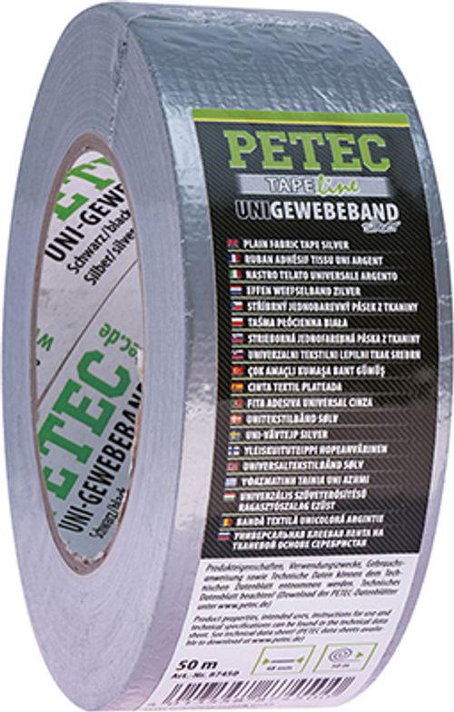 Produktbild für Uni-Gewebeband silber (50 m)
