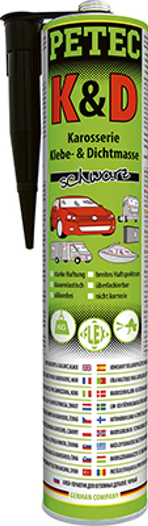 Produktbild für Karossie & Dichtmasse schwarz (310 ml)