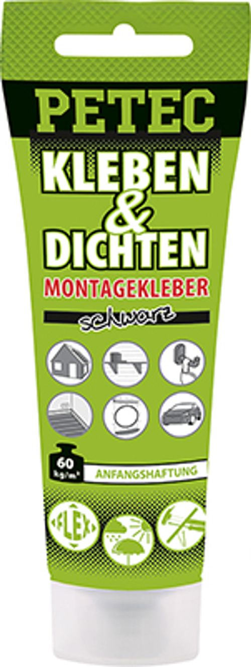 Produktbild für Karosserie & Dichtmasse schwarz (80 ml)
