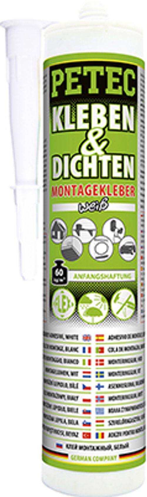 Produktbild für Karosserie & Dichtmasse weiss (290 ml)