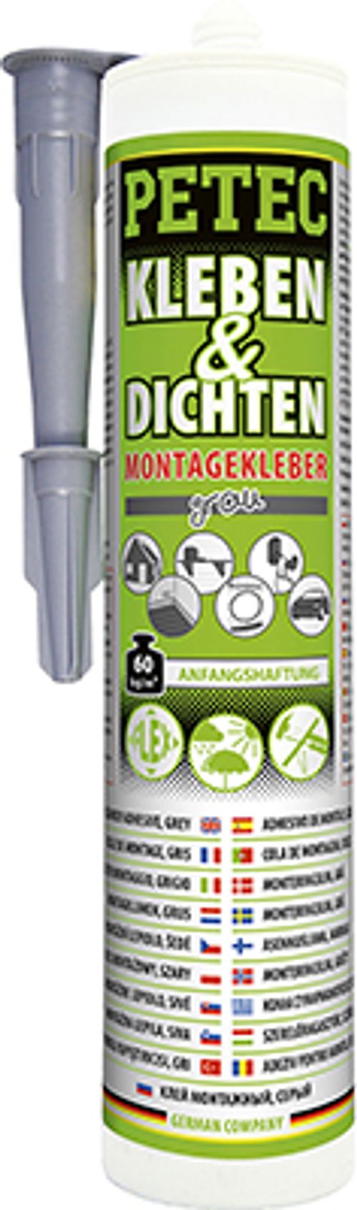 Produktbild für Karosserie & Dichtmasse grau (290 ml)