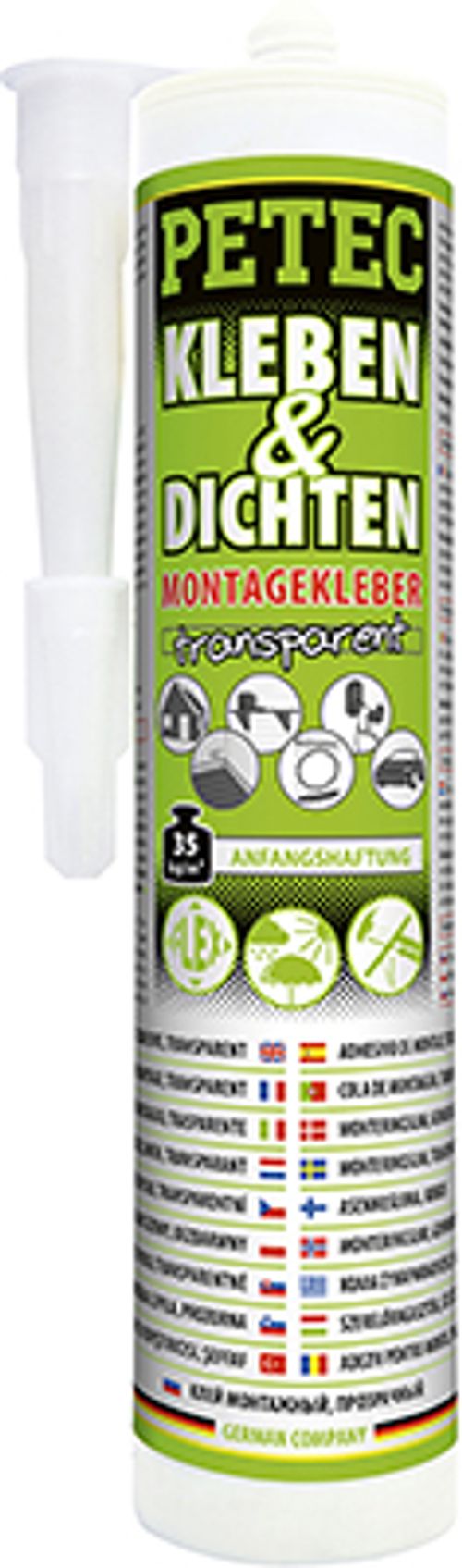 Produktbild für Karosserie & Dichtmasse transparent (290 ml)
