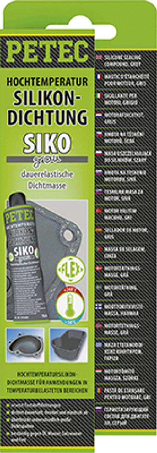 Produktbild für Hochtemperatur-Silikon grau (70 ml)