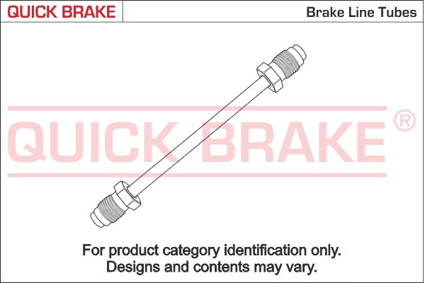Conduite de frein, Position d'essieu 2 QUICK BRAKE, par ex. pour Opel, Toyota