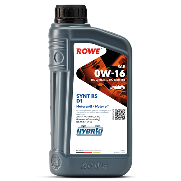 Motoröl 'HIGHTEC SYNT RS D1 SAE 0W-16 (1L)' | Rowe, Inhalt: 1 Liter