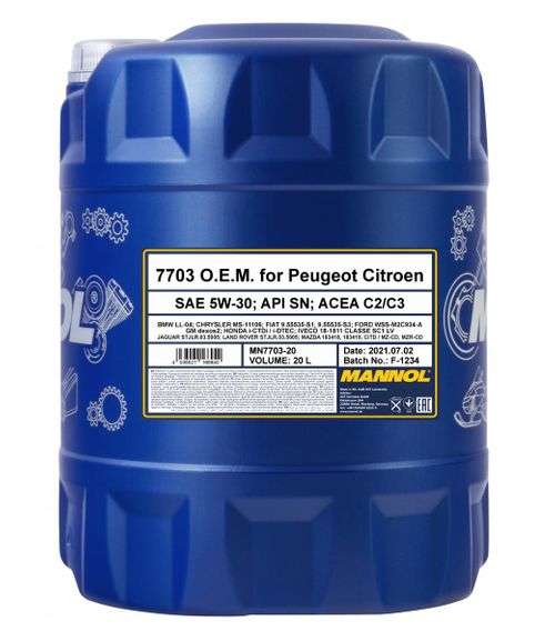 Produktbild für Mannol 7703 Energy Formula PSA 5W-30 [20L] 
