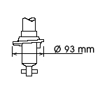 Amortisseur, 93 mm SET-ARTIKEL K24, par ex. pour Nissan