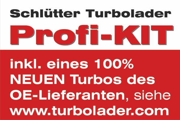 Turbocompresseur, suralimentation SCHLÜTTER TURBOLADER, par ex. pour VW, Skoda, Audi, Seat