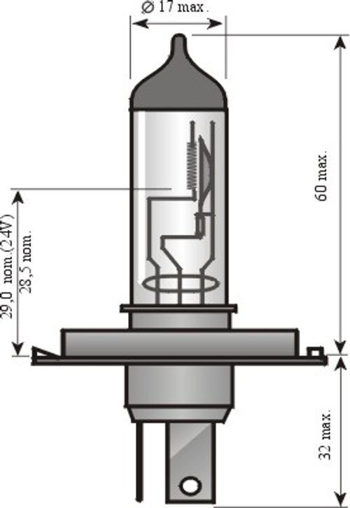 Produktbild für H4 Blue Xenon Day Light 60/55 Watt (1 Stk.)