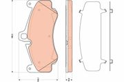 Bremsbelagsatz, Scheibenbremse PORSCHE 911