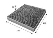 Filter, Innenraumluft CLIMFILTER PROTECT MITSUBISHI L 300