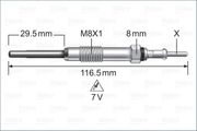 Glühkerze MITSUBISHI GRANDIS