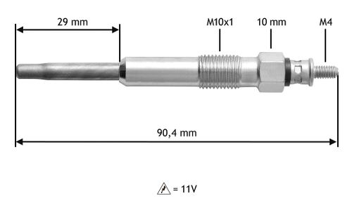 Produktbild für Glühkerze