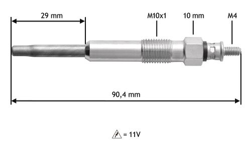 Produktbild für Glühkerze