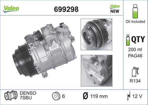 Produktbild für Kompressor, Klimaanlage NEW ORIGINAL PART
