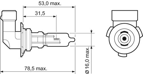 Produktbild für Glühlampe, Hauptscheinwerfer