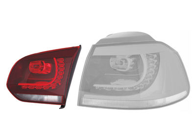 Heckleuchte | VAN Wezel, Ausstattungsvariante: GTi; GTD; R, Farbe: grau/rot Lampenart: LED