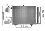Kondensator, Klimaanlage PEUGEOT 207