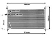 Kondensator, Klimaanlage MAZDA 626