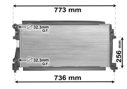 Produktbild für Kühler, Motorkühlung