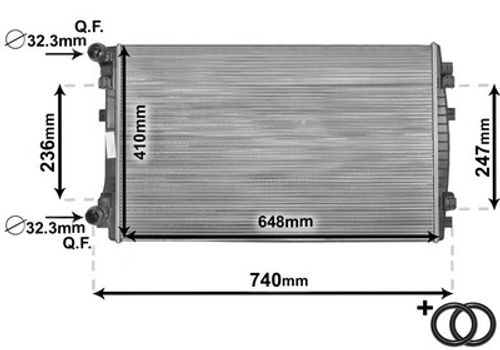 Produktbild für Kühler, Motorkühlung