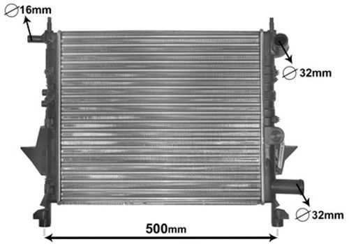 Produktbild für Kühler, Motorkühlung