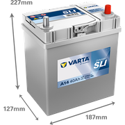 Starterbatterie DYNAMIC SLI 12 V, 40 Ah, 330 A CHEVROLET