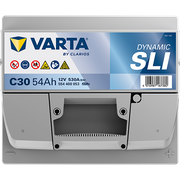 Starterbatterie DYNAMIC SLI 12 V, 54 Ah, 530 A OPEL KARL