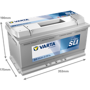 Starterbatterie DYNAMIC SLI 12 V, 95 Ah, 800 A SEAT ALHAMBRA