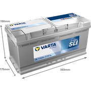 Starterbatterie DYNAMIC SLI 12 V, 110 Ah, 920 A PORSCHE CAYENNE