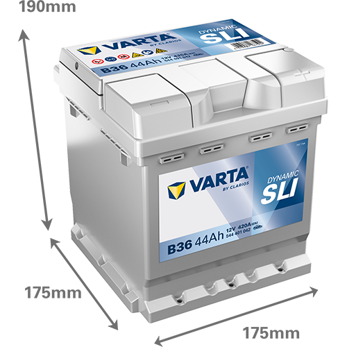 Produktbild für Starterbatterie DYNAMIC SLI 12 V, 44 Ah, 420 A