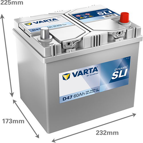 Produktbild für Starterbatterie DYNAMIC SLI 12 V, 60 Ah, 540 A