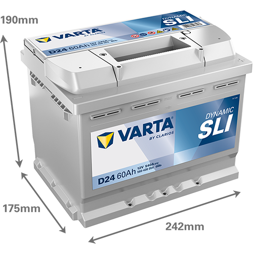 Produktbild für Starterbatterie DYNAMIC SLI 12 V, 60 Ah, 540 A