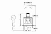 Glühlampe, Arbeitsscheinwerfer Original VEMO Qualität TOYOTA CARINA