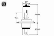 Glühlampe, Fernscheinwerfer Original VEMO Qualität FIAT STRADA