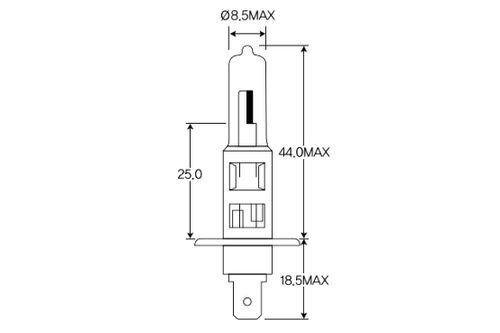 Produktbild für Glühlampe, Fernscheinwerfer Original VEMO Qualität