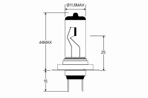Produktbild für Glühlampe, Fernscheinwerfer Original VEMO Qualität