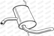 Endschalldämpfer SEAT ALTEA
