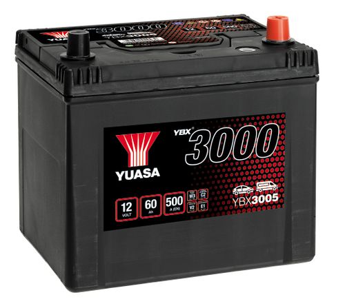 Produktbild für YBX3000 - SMF - 12V 60Ah 500A