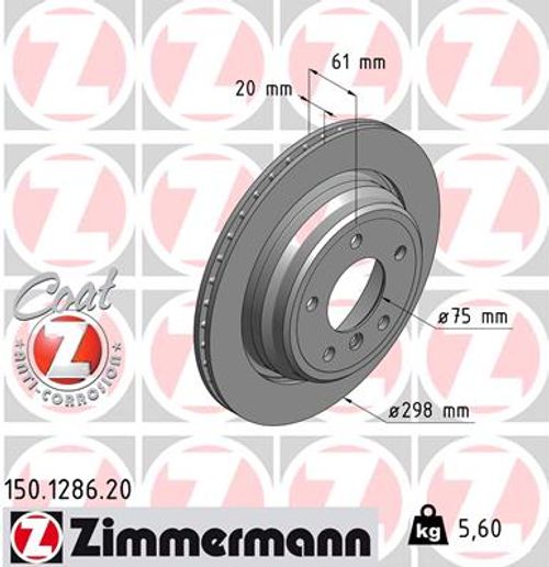 Produktbild für Bremsscheibe COAT Z