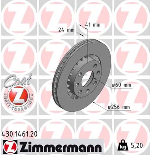 Produktbild für Bremsscheibe COAT Z